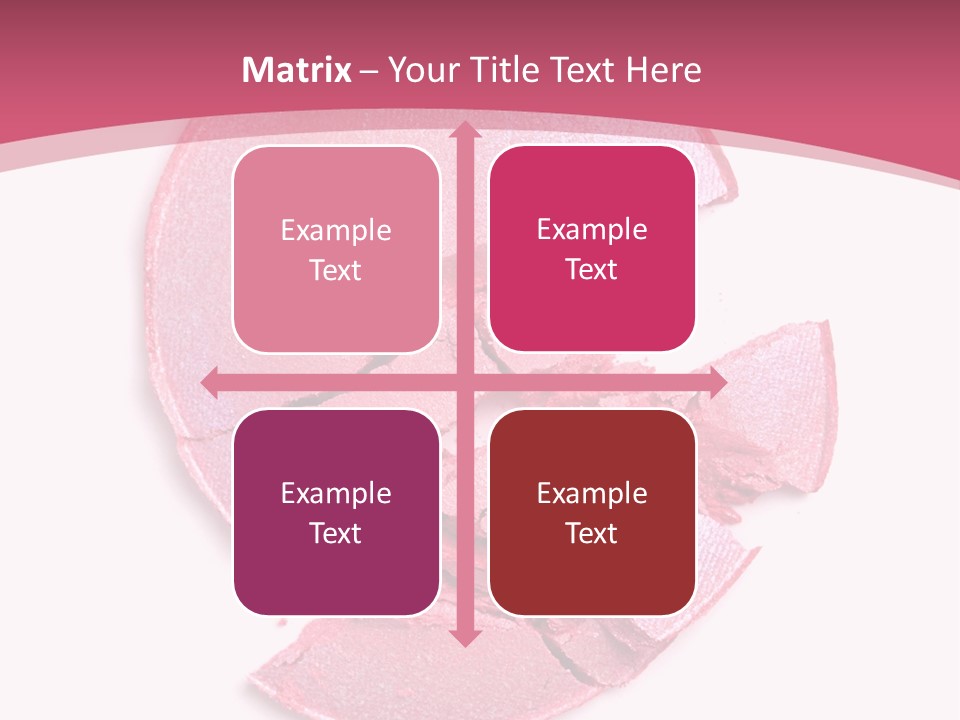 Isolated Blusher Macro PowerPoint Template