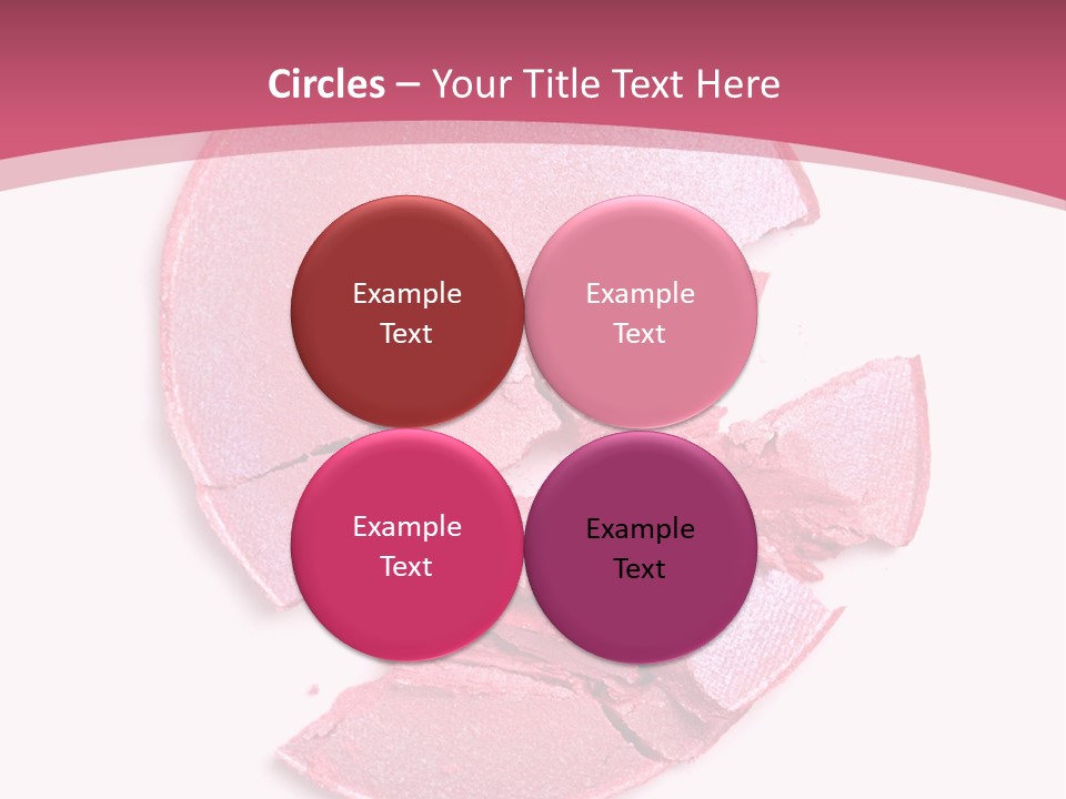 Isolated Blusher Macro PowerPoint Template