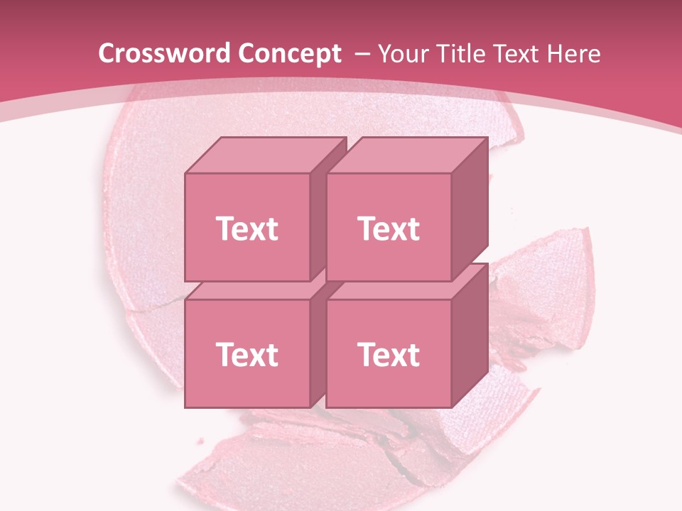 Isolated Blusher Macro PowerPoint Template