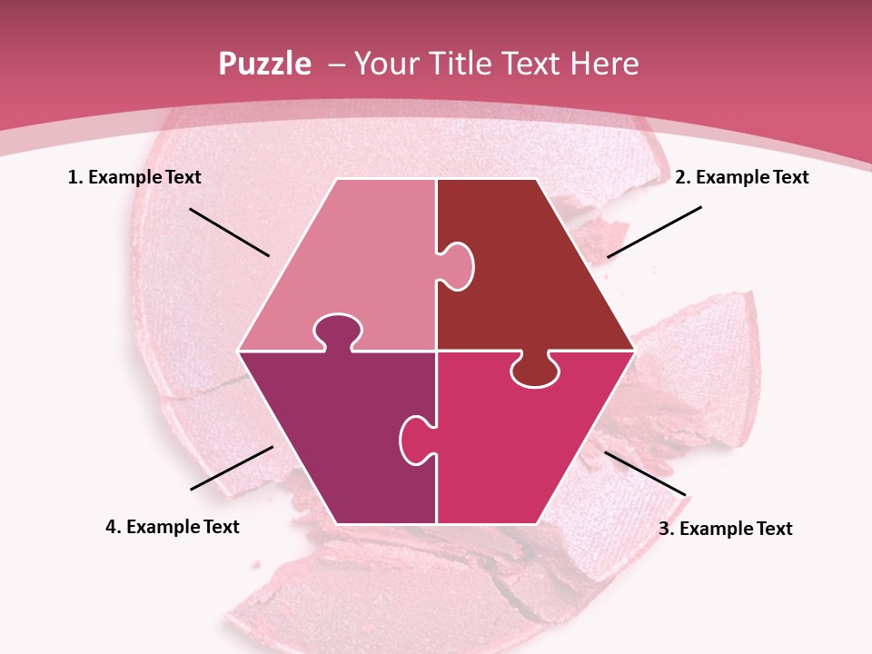 Isolated Blusher Macro PowerPoint Template