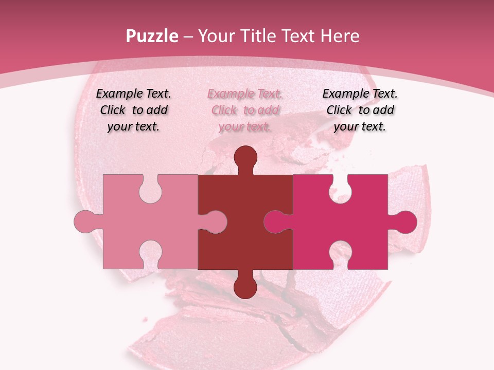 Isolated Blusher Macro PowerPoint Template