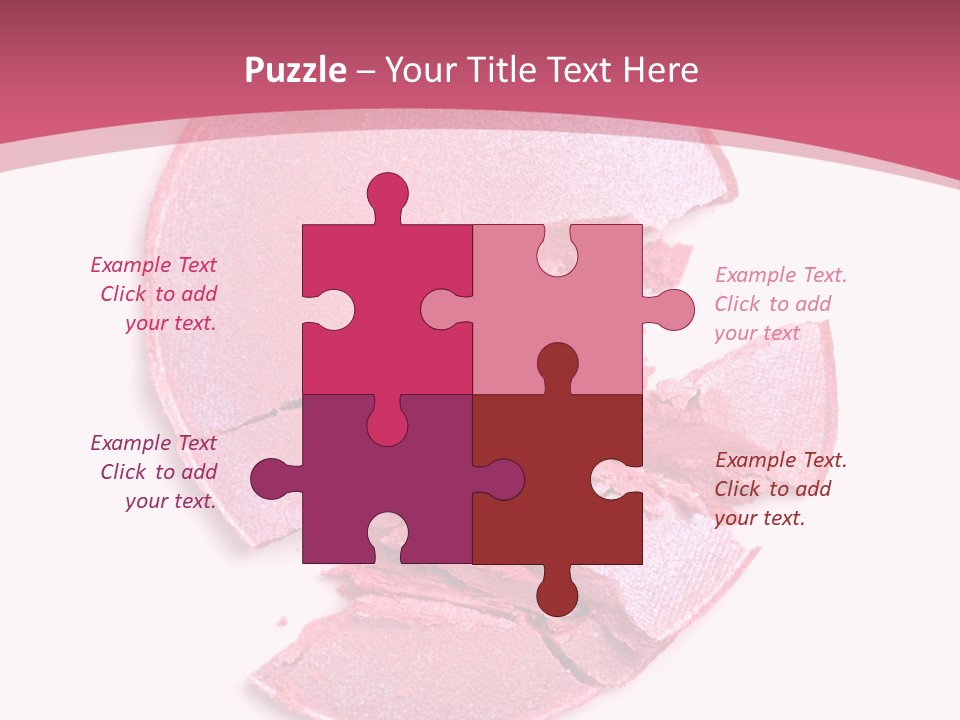 Isolated Blusher Macro PowerPoint Template