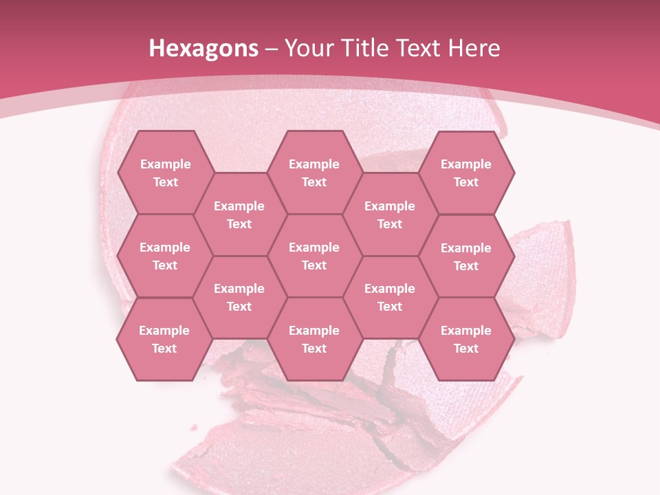 Isolated Blusher Macro PowerPoint Template