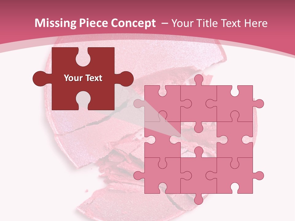 Isolated Blusher Macro PowerPoint Template