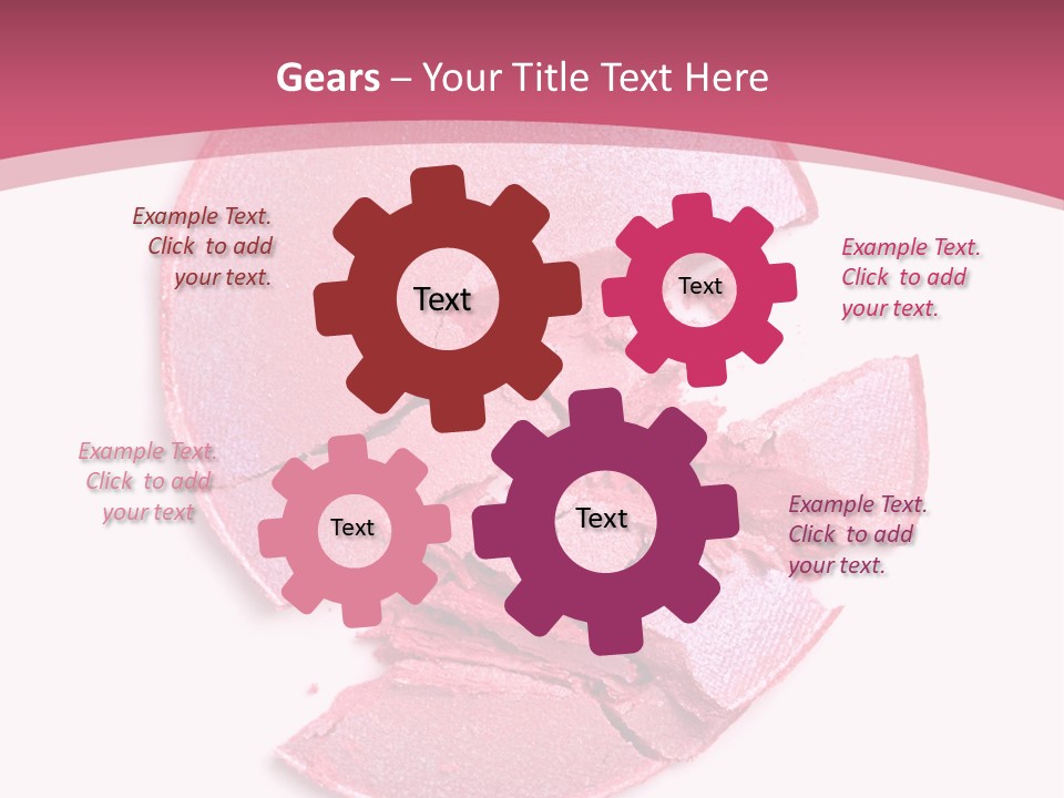 Isolated Blusher Macro PowerPoint Template