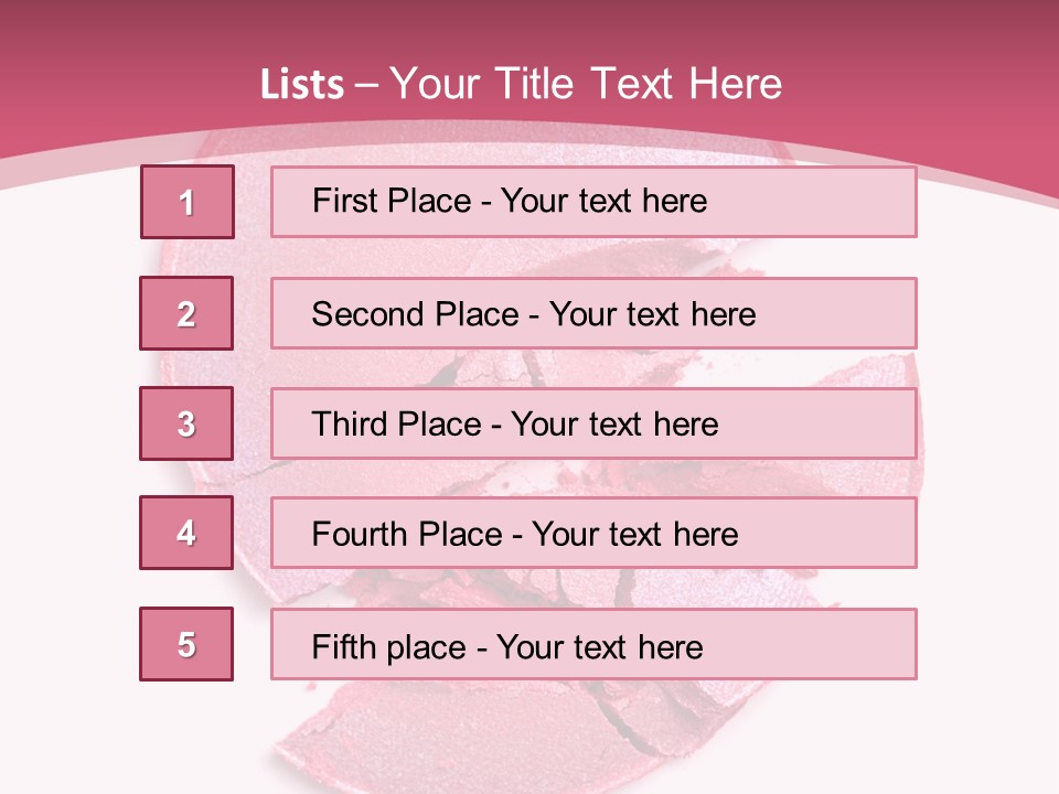 Isolated Blusher Macro PowerPoint Template