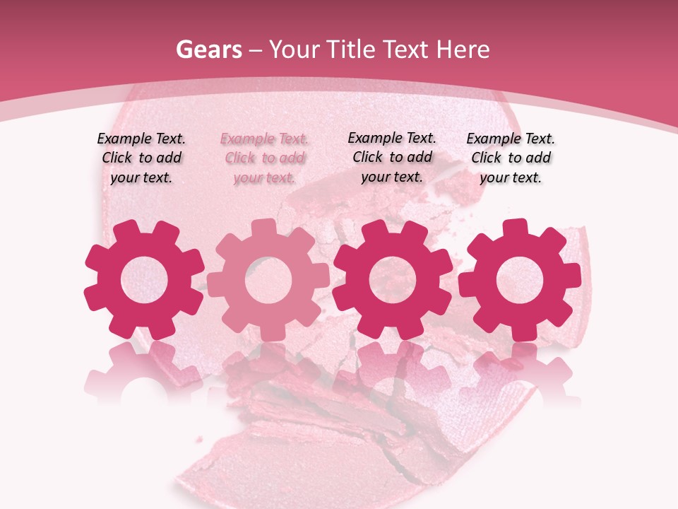 Isolated Blusher Macro PowerPoint Template