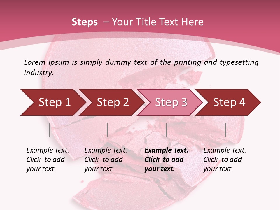 Isolated Blusher Macro PowerPoint Template