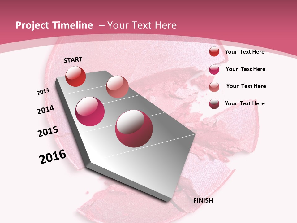 Isolated Blusher Macro PowerPoint Template