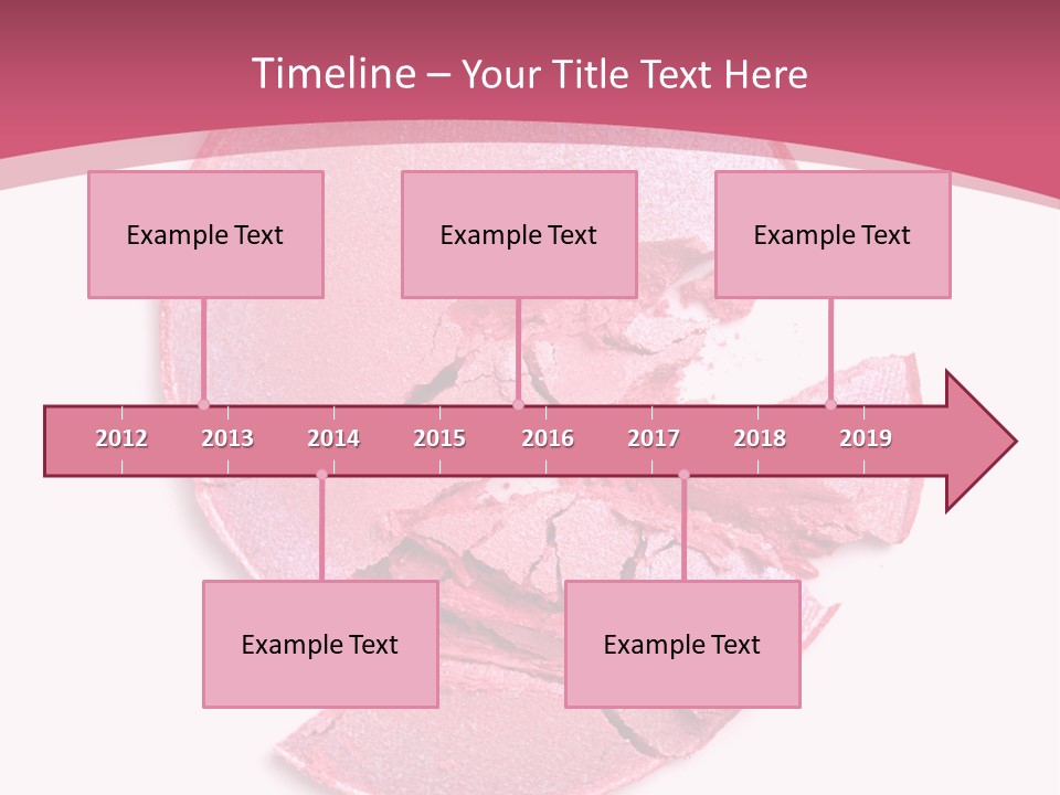 Isolated Blusher Macro PowerPoint Template