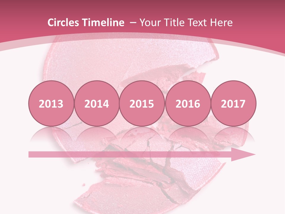 Isolated Blusher Macro PowerPoint Template