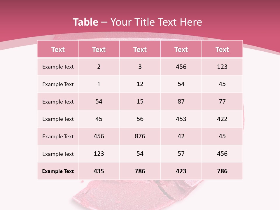 Isolated Blusher Macro PowerPoint Template