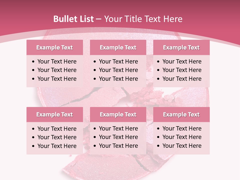 Isolated Blusher Macro PowerPoint Template