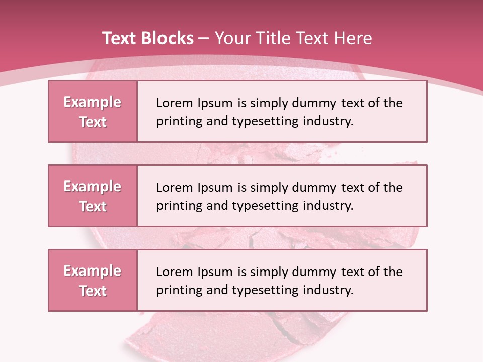 Isolated Blusher Macro PowerPoint Template