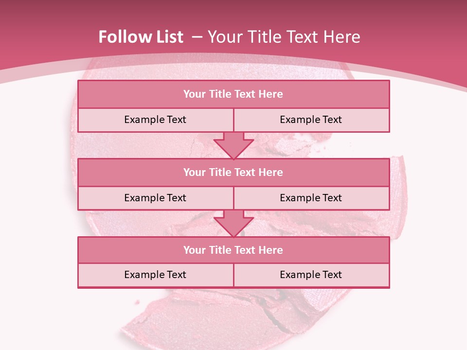 Isolated Blusher Macro PowerPoint Template