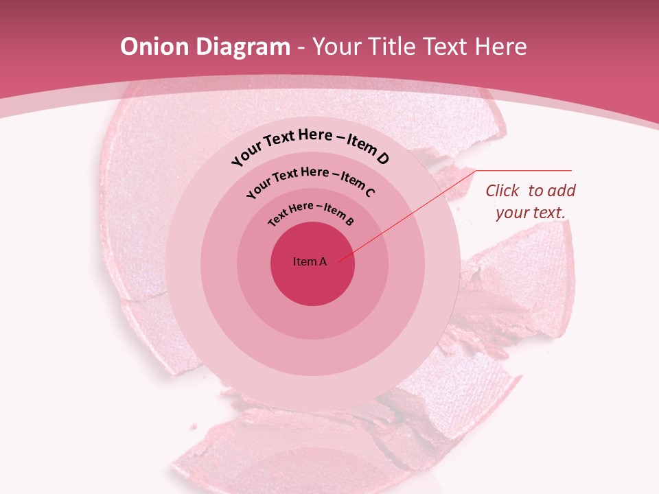 Isolated Blusher Macro PowerPoint Template