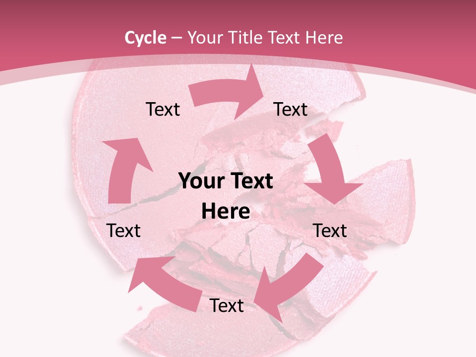 Isolated Blusher Macro PowerPoint Template