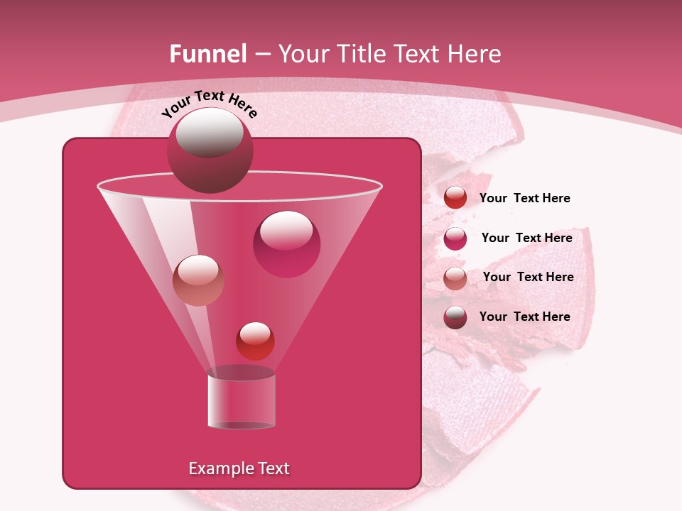 Isolated Blusher Macro PowerPoint Template