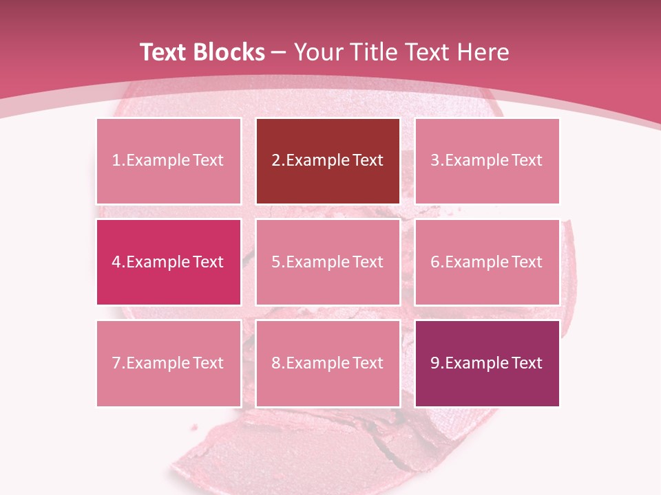 Isolated Blusher Macro PowerPoint Template