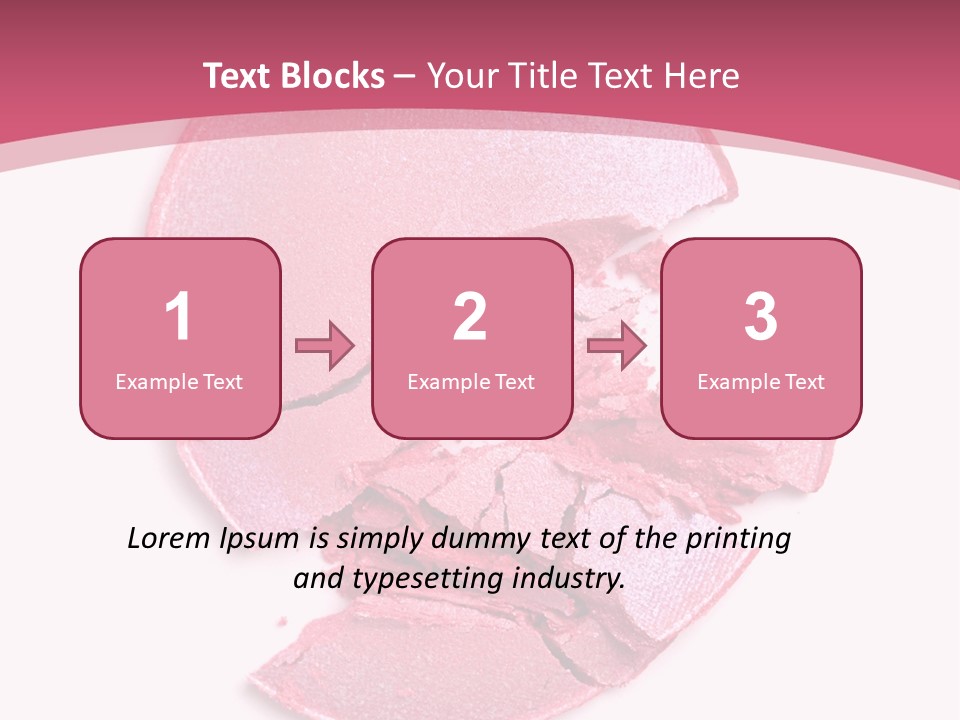 Isolated Blusher Macro PowerPoint Template