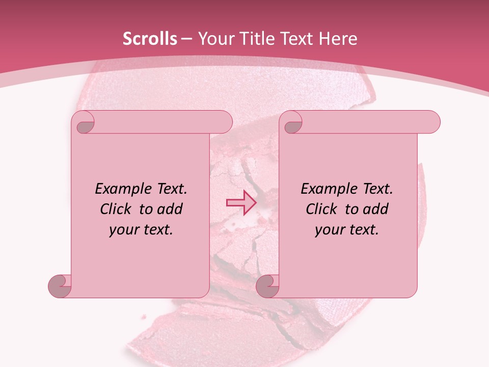 Isolated Blusher Macro PowerPoint Template