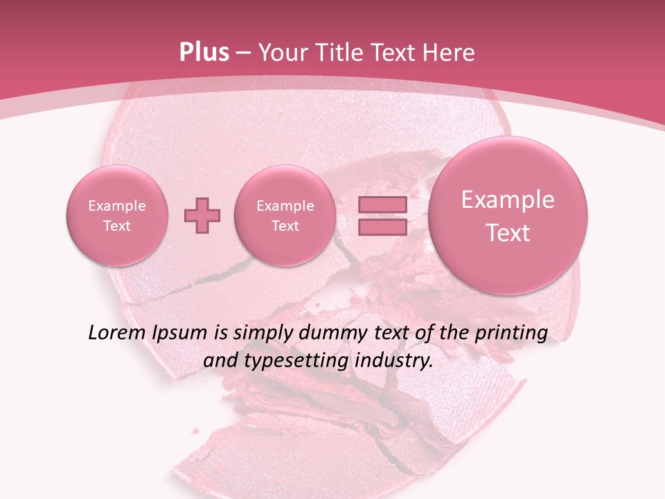 Isolated Blusher Macro PowerPoint Template