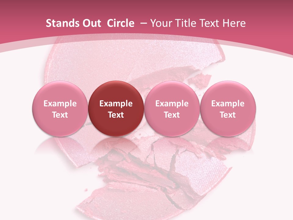 Isolated Blusher Macro PowerPoint Template