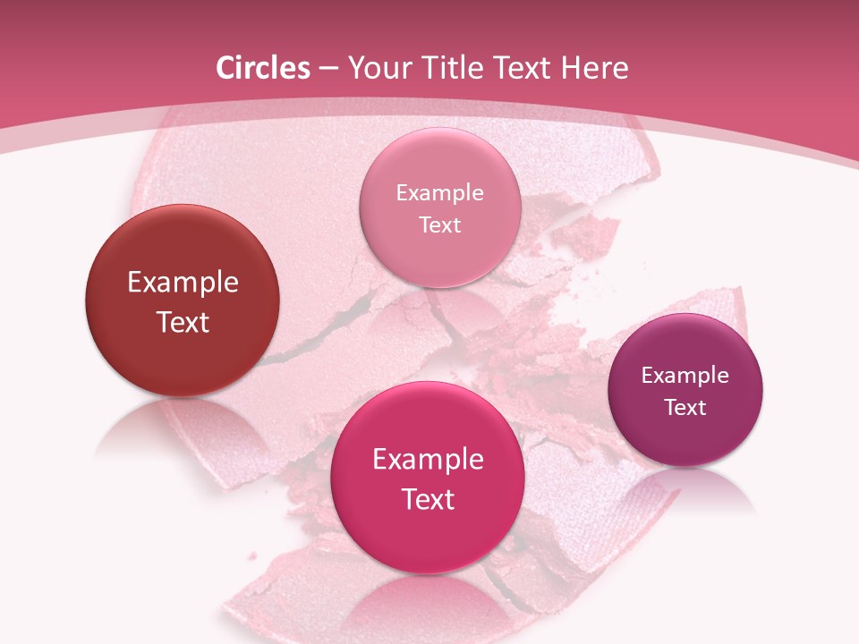 Isolated Blusher Macro PowerPoint Template