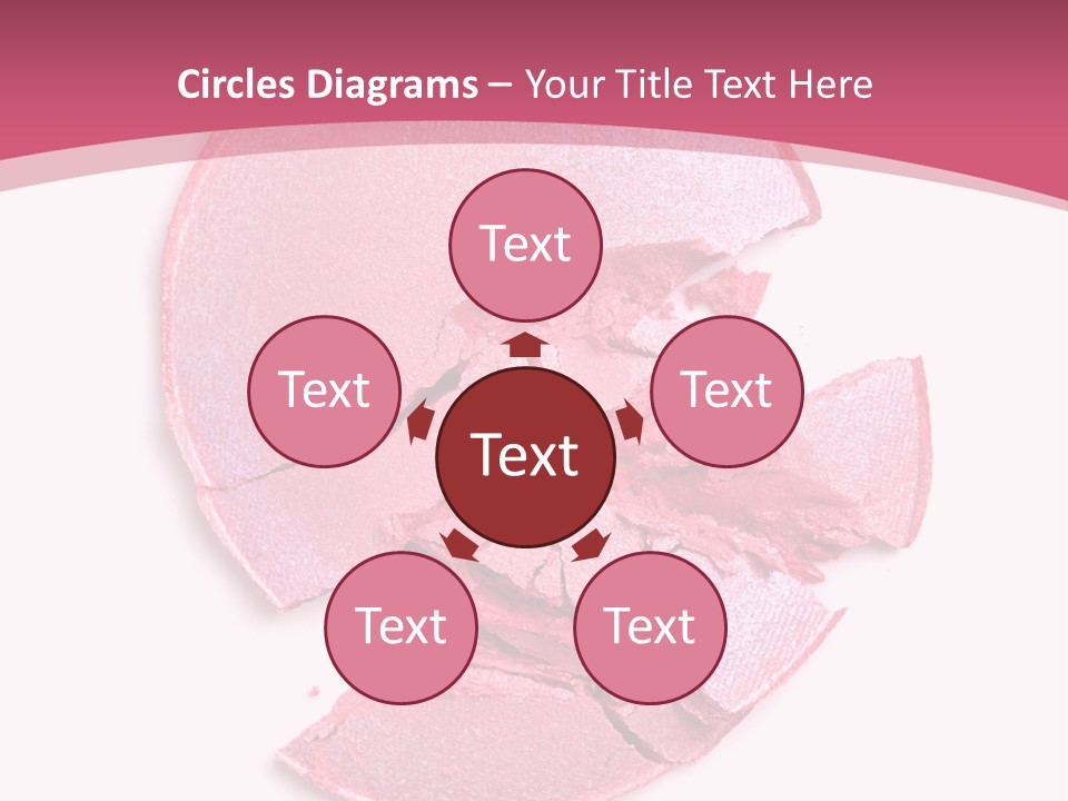 Isolated Blusher Macro PowerPoint Template