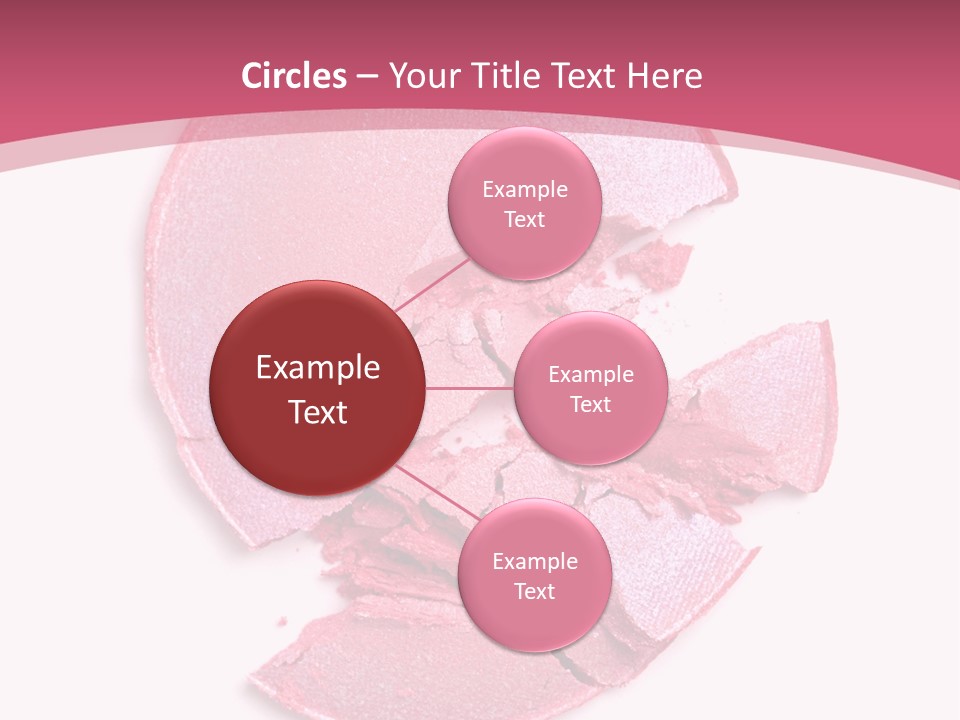 Isolated Blusher Macro PowerPoint Template