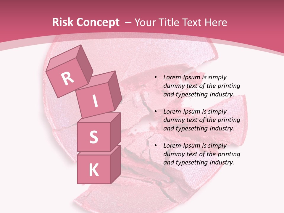 Isolated Blusher Macro PowerPoint Template