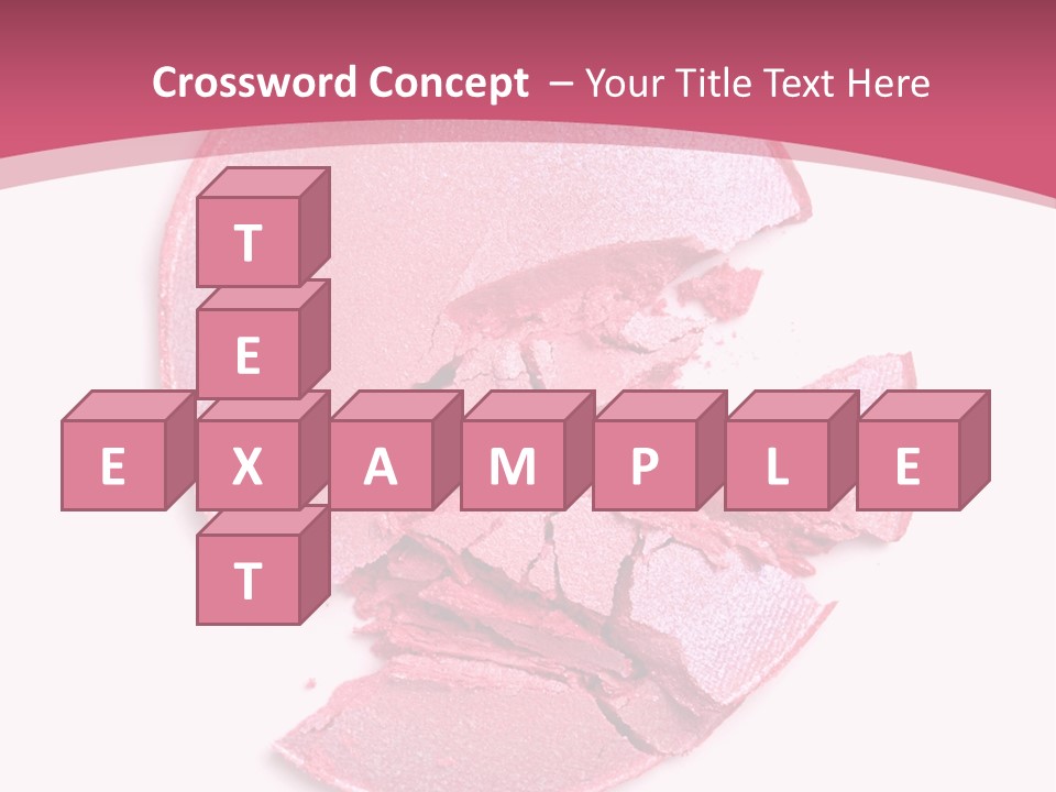 Isolated Blusher Macro PowerPoint Template