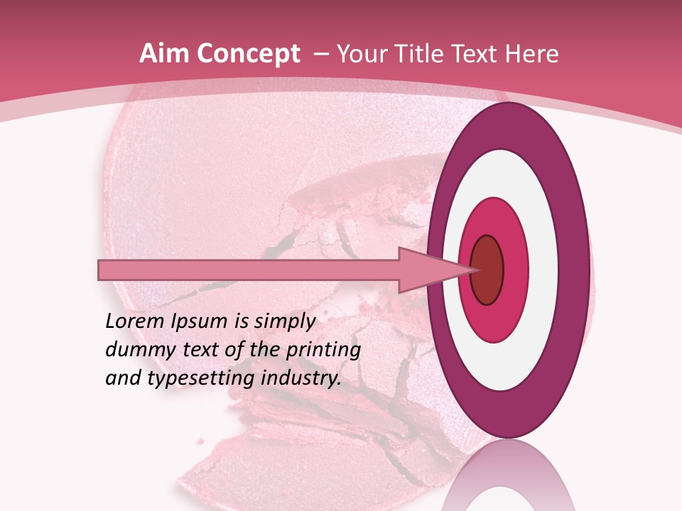 Isolated Blusher Macro PowerPoint Template