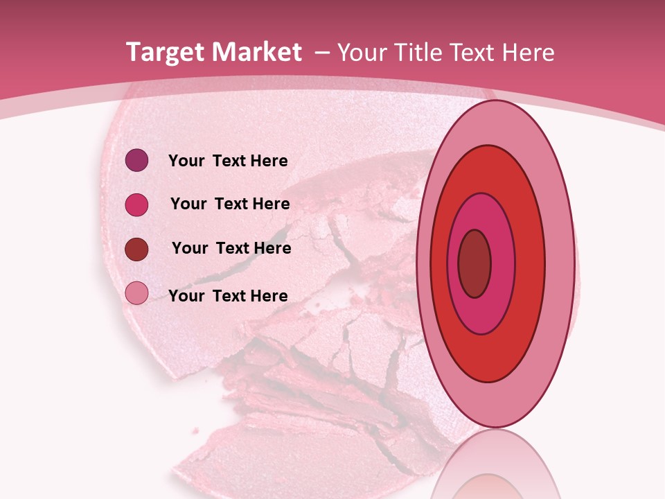 Isolated Blusher Macro PowerPoint Template