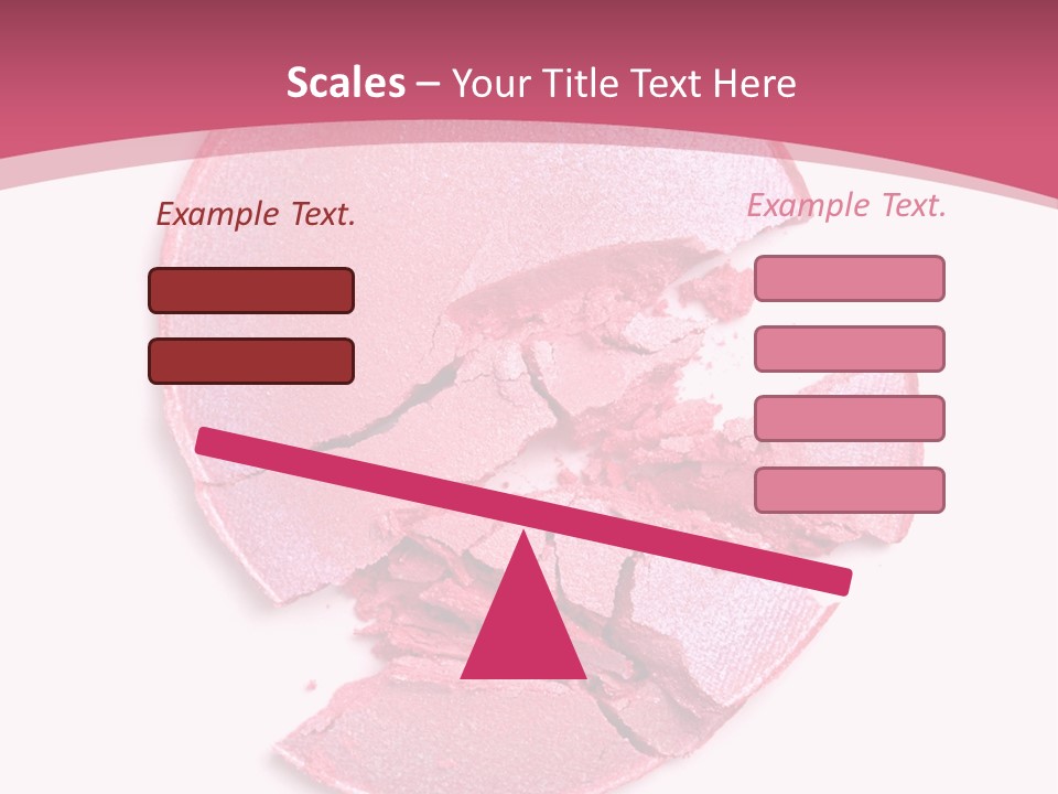 Isolated Blusher Macro PowerPoint Template