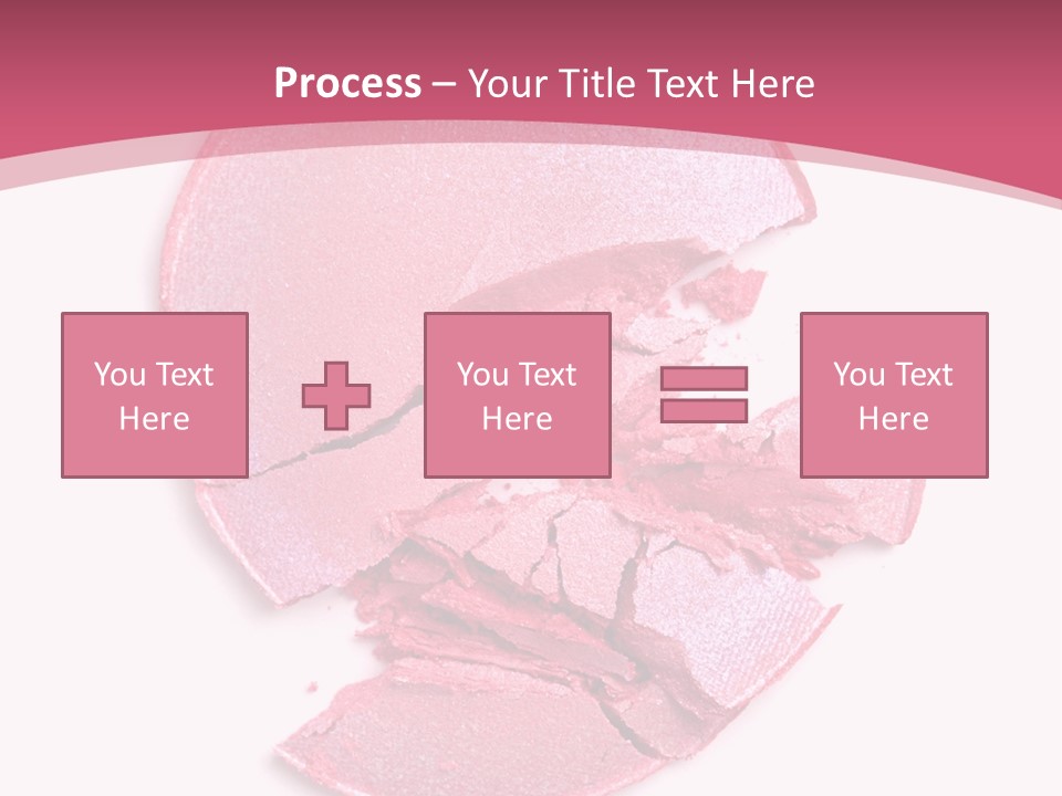 Isolated Blusher Macro PowerPoint Template