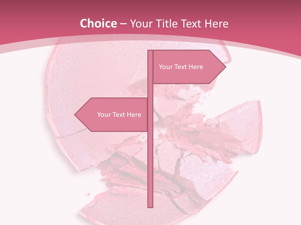 Isolated Blusher Macro PowerPoint Template