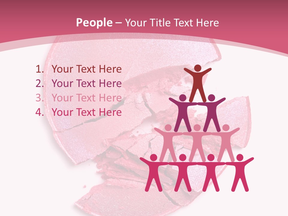 Isolated Blusher Macro PowerPoint Template