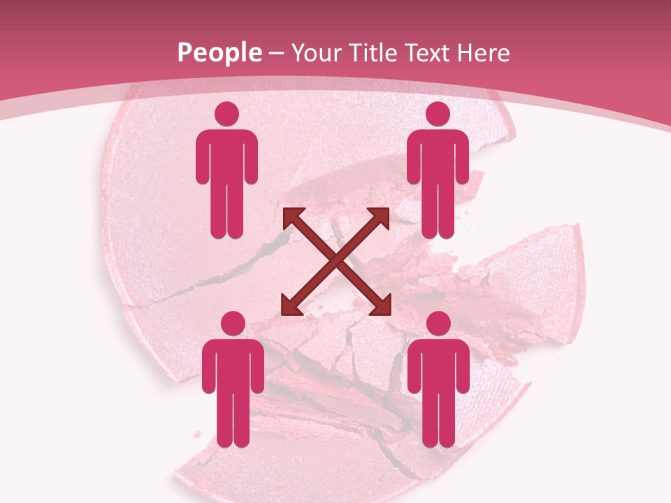 Isolated Blusher Macro PowerPoint Template