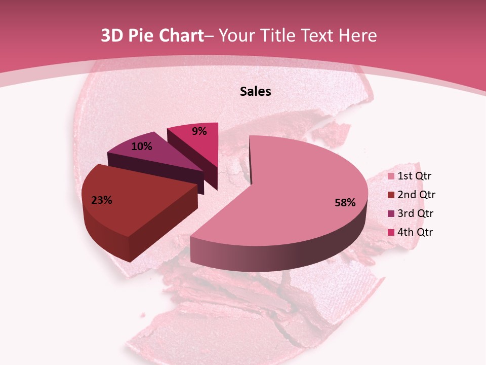 Isolated Blusher Macro PowerPoint Template