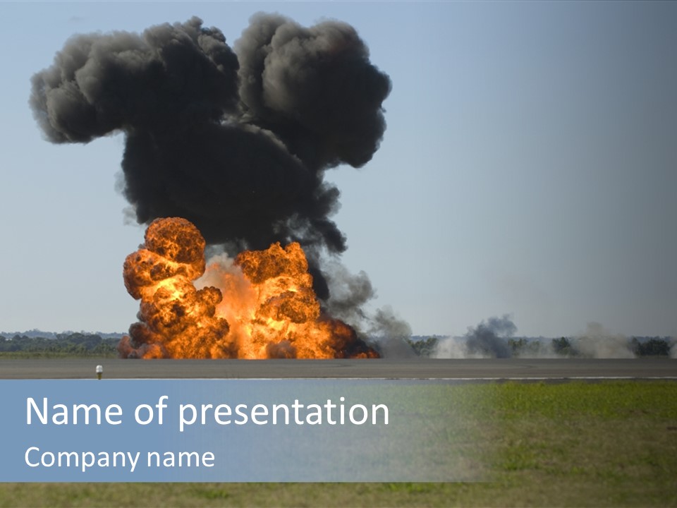 Drive Flame Cloud PowerPoint Template