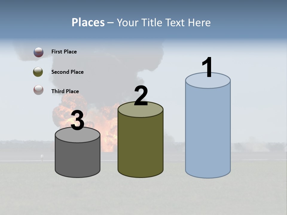 Drive Flame Cloud PowerPoint Template