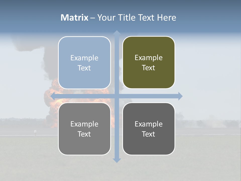 Drive Flame Cloud PowerPoint Template