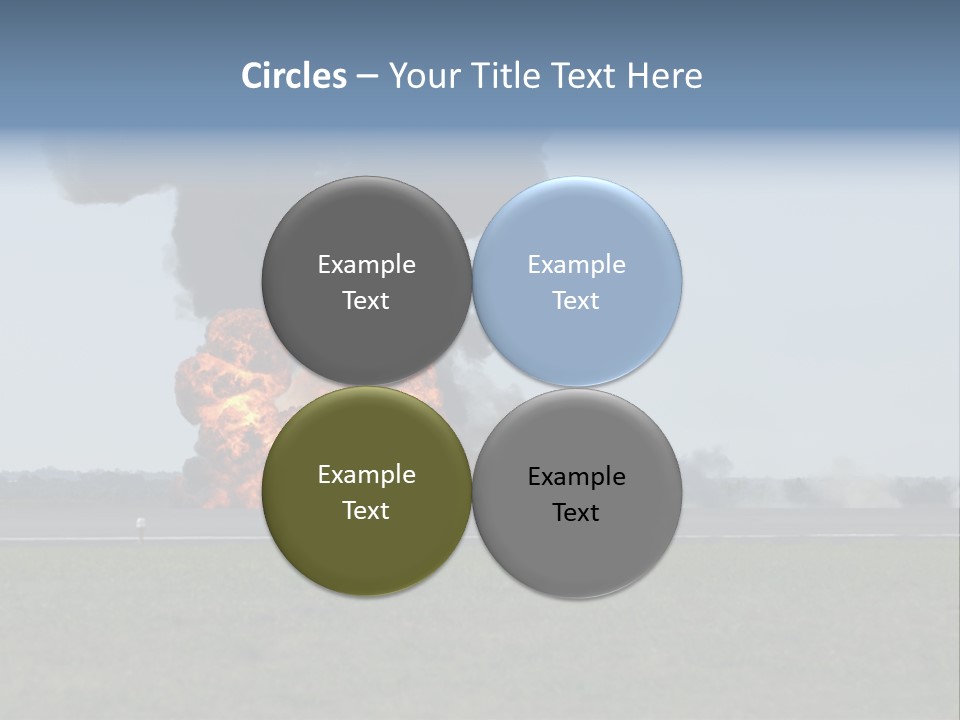Drive Flame Cloud PowerPoint Template