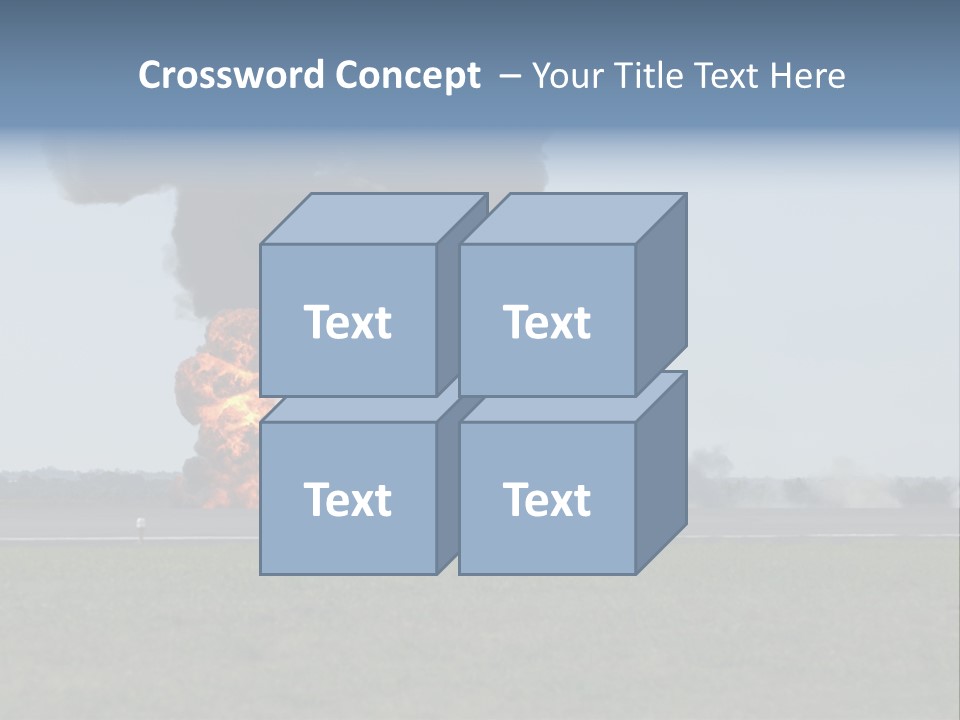 Drive Flame Cloud PowerPoint Template