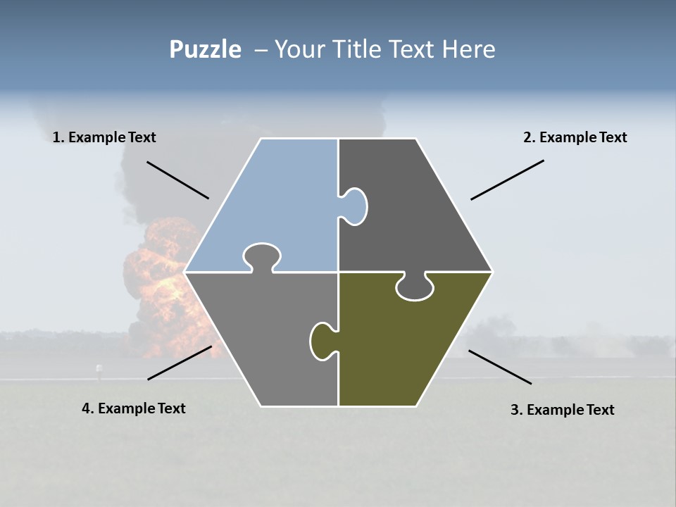 Drive Flame Cloud PowerPoint Template