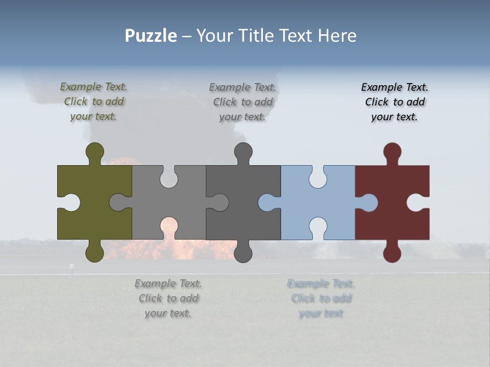 Drive Flame Cloud PowerPoint Template