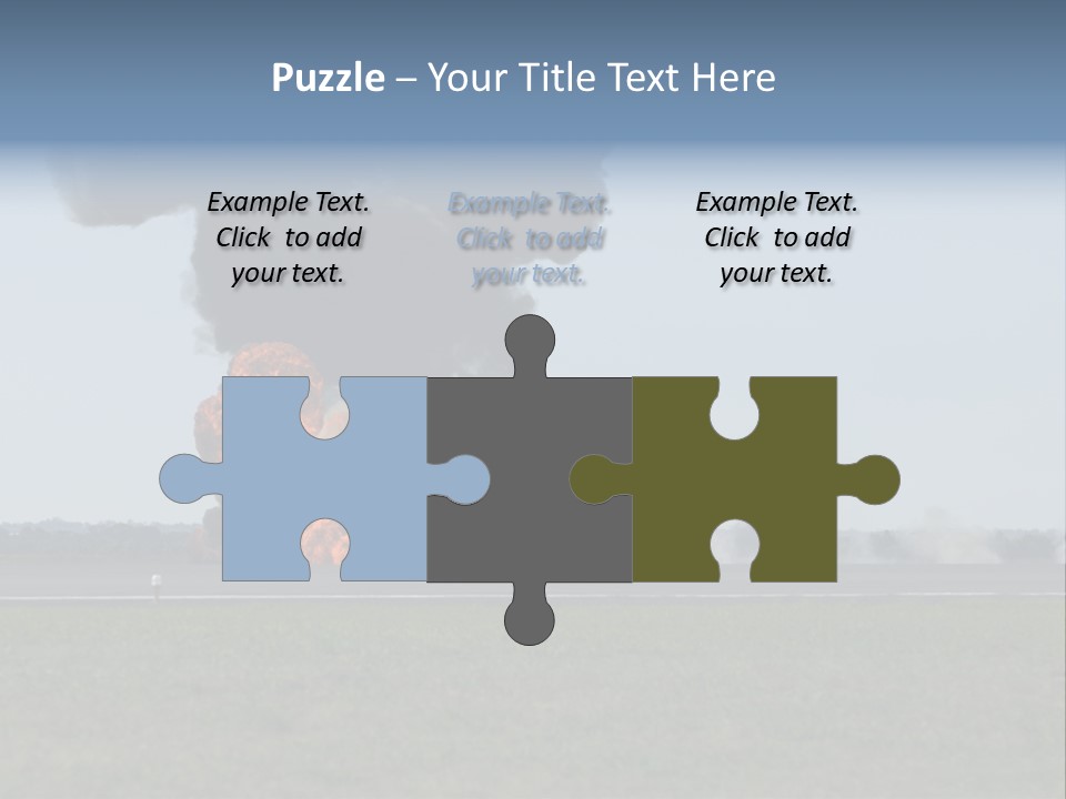 Drive Flame Cloud PowerPoint Template