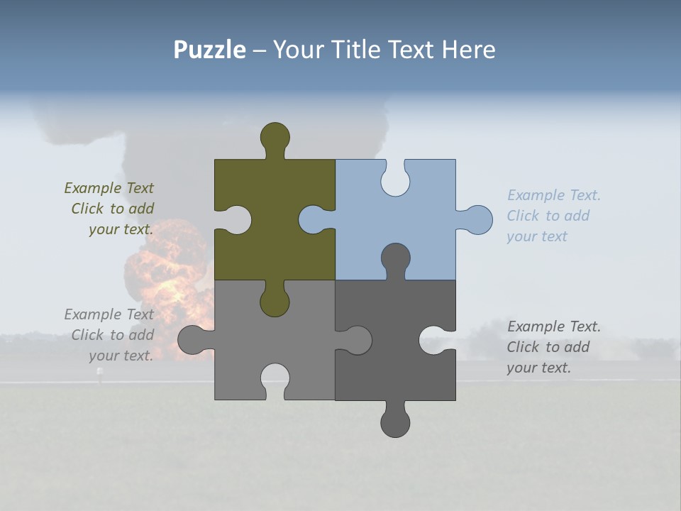 Drive Flame Cloud PowerPoint Template