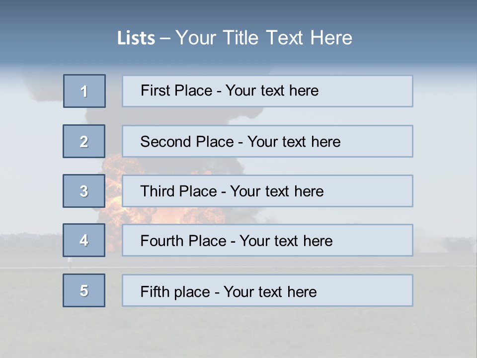 Drive Flame Cloud PowerPoint Template